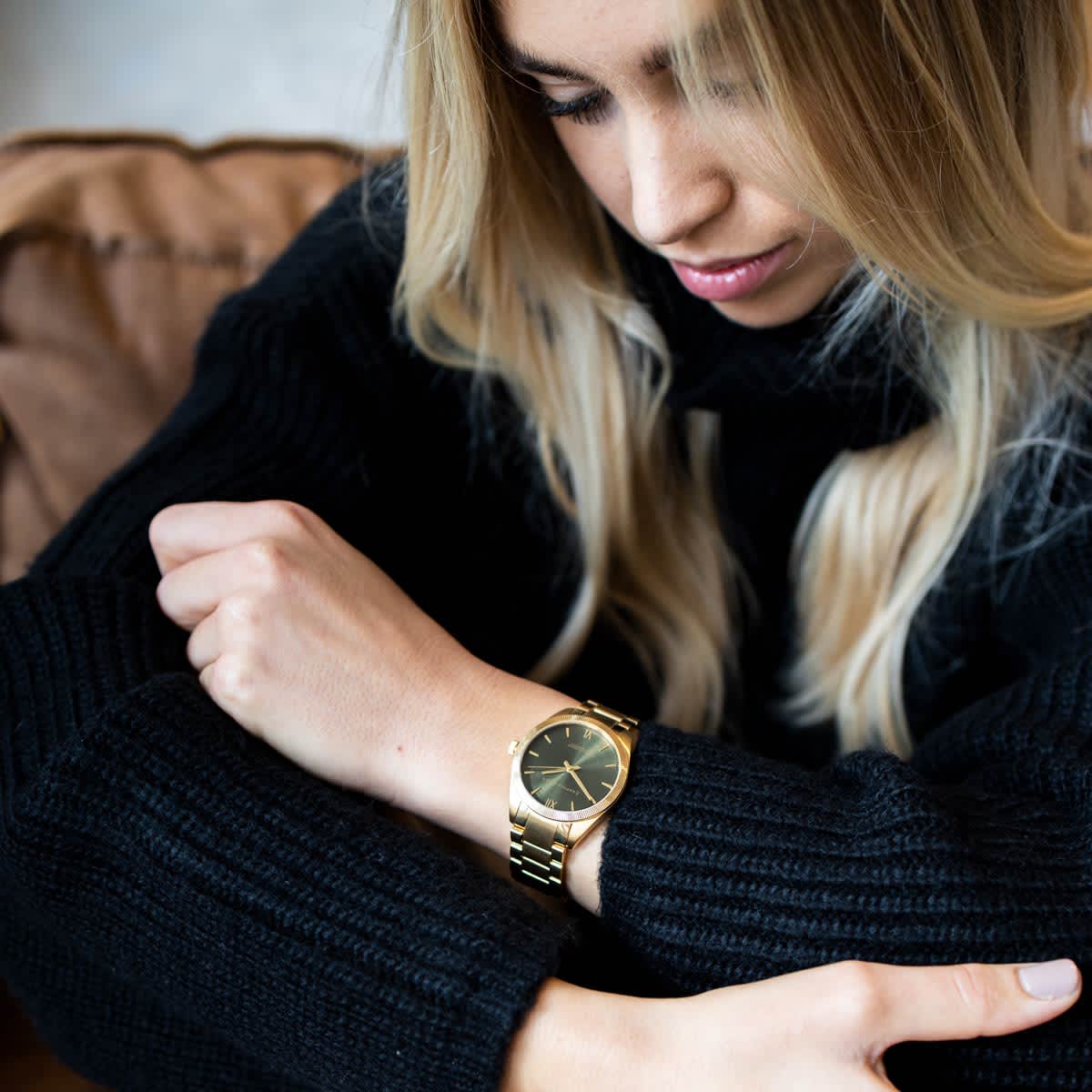 Montre Kapten & Son Crush Gold Green Steel - PRECIOVS