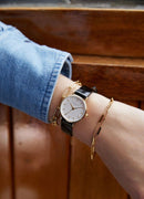 Montre Rosefield THE PREMIUM GLOSS Blanc Noir Or Jaune SHBWG-H33 - PRECIOVS