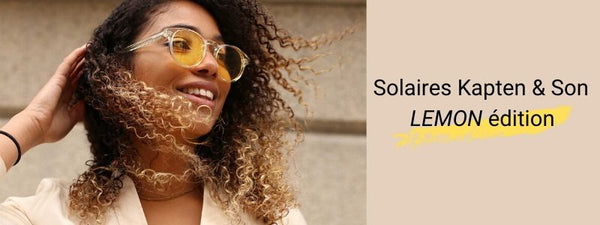 L’édition Lemon des lunettes de soleil Kapten & Son - été 2020