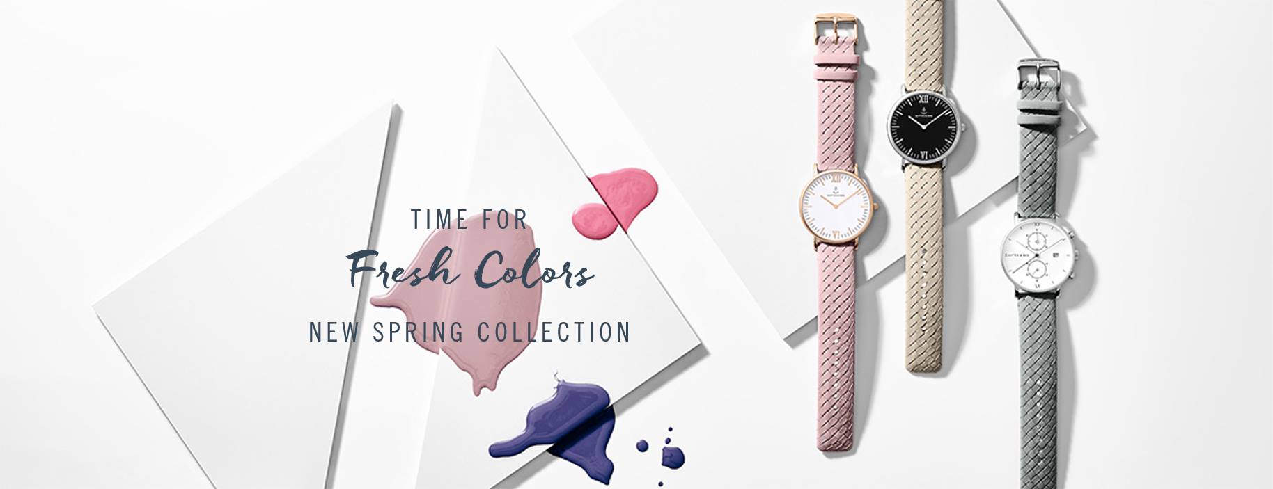 La nouvelle montre pour femme Campus et Campina de Kapten and Son en collection “woven”: un vent de fraîcheur !