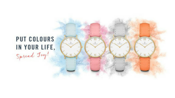 Nouveauté Printemps/Été 2017: petits cadrans et bracelets pastel pour les montres Joy de Kapten & Son