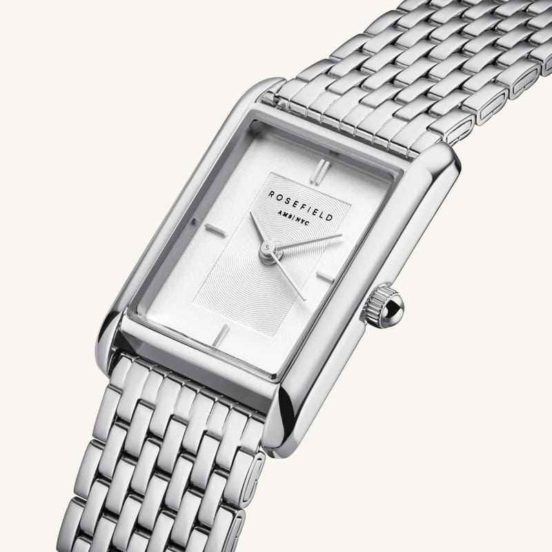 Montre Rosefield Heirloom Cadran Blanc Acier Argent H02