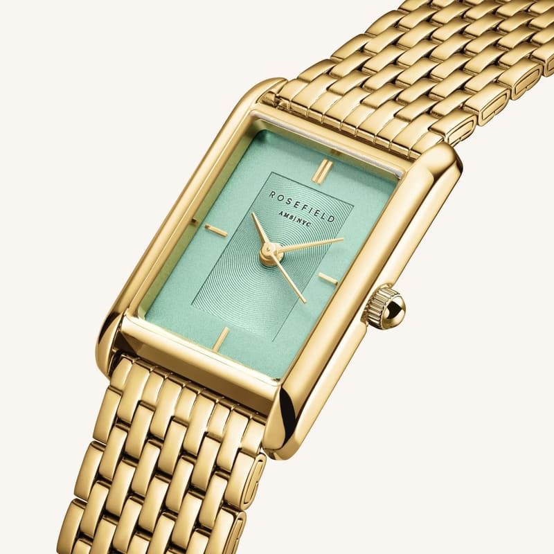 Montre Rosefield Heirloom Cadran Vert Menthe Acier Or H04