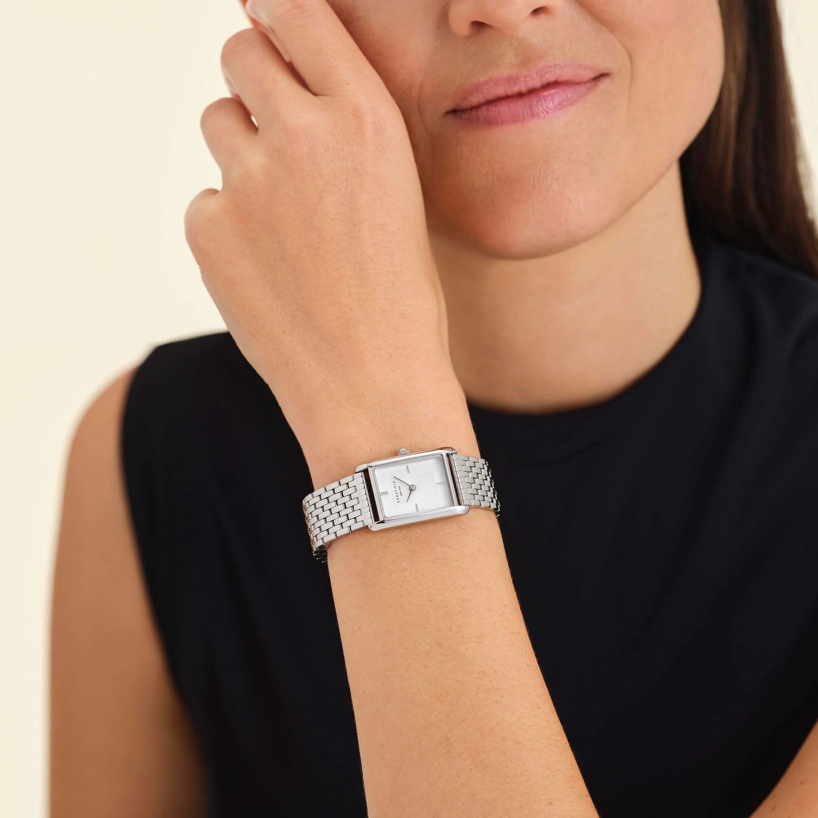 Montre Rosefield Heirloom Cadran Blanc Acier Argent H02