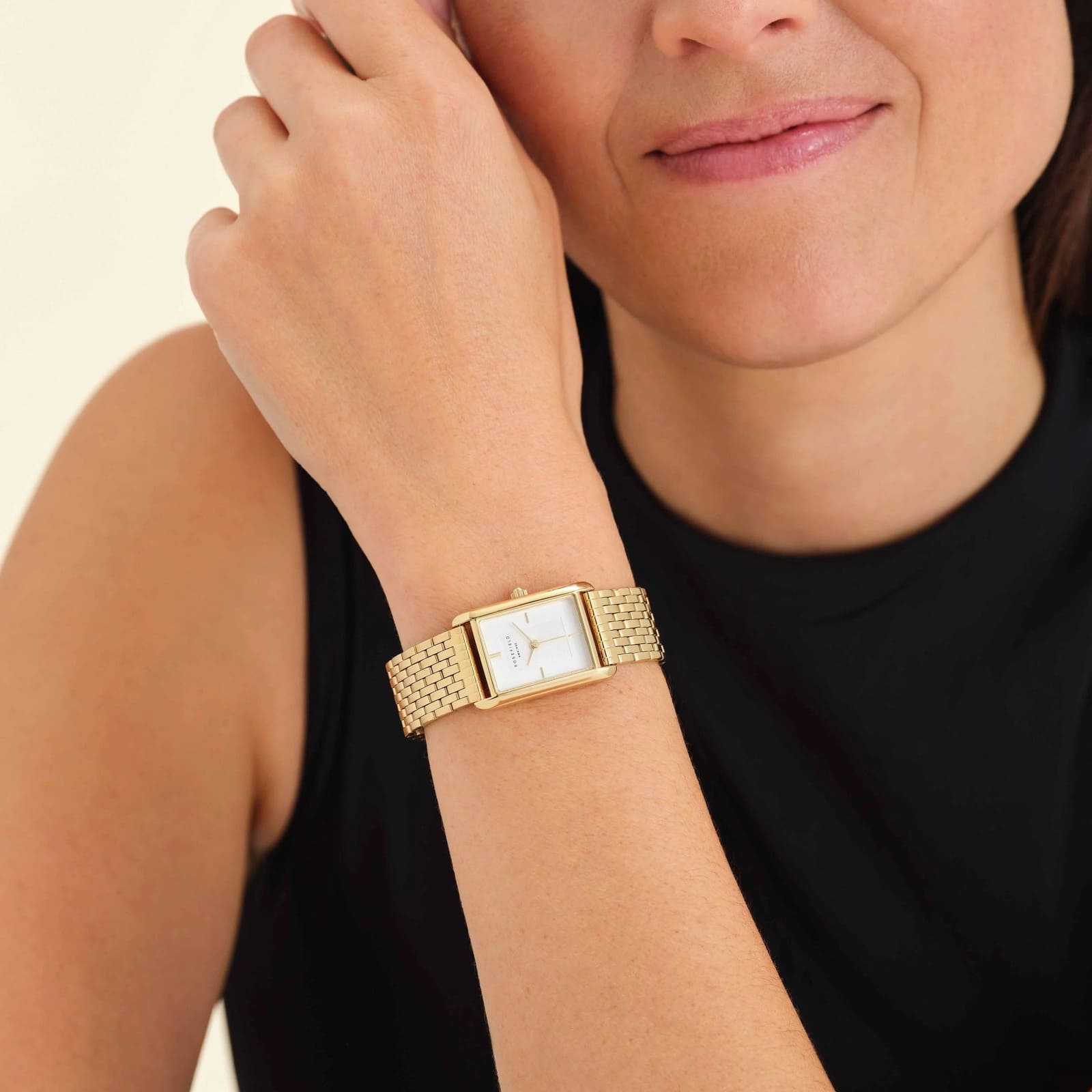 Montre Rosefield Heirloom Cadran Blanc Acier Or H01