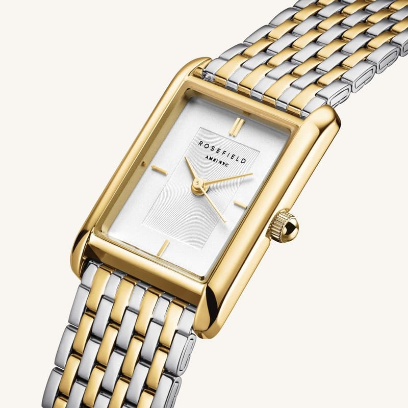 Montre Rosefield Heirloom Cadran Blanc Acier Duotone H03