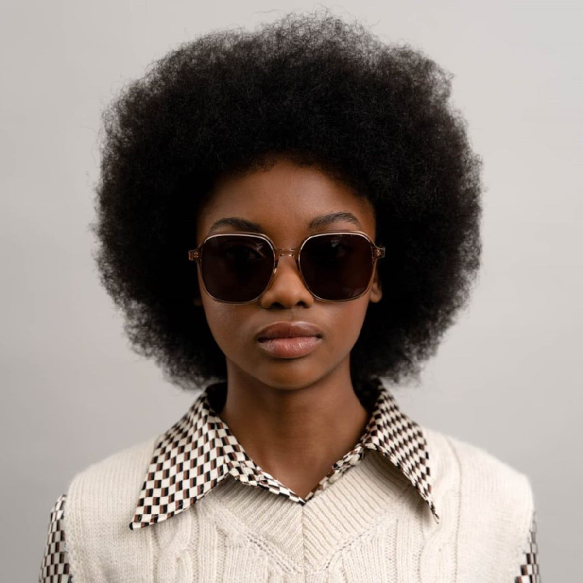 Lunettes de Soleil Kapten & Son Verona Transparent Hazel Brown - PRECIOVS