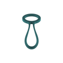 Poignée pour bouteille 24Bottles Bottle Tie Vert Sapin - PRECIOVS