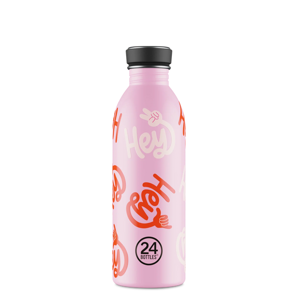 Bouteille réutilisable 24Bottles Urban Bottle Hey! Pink 500ml