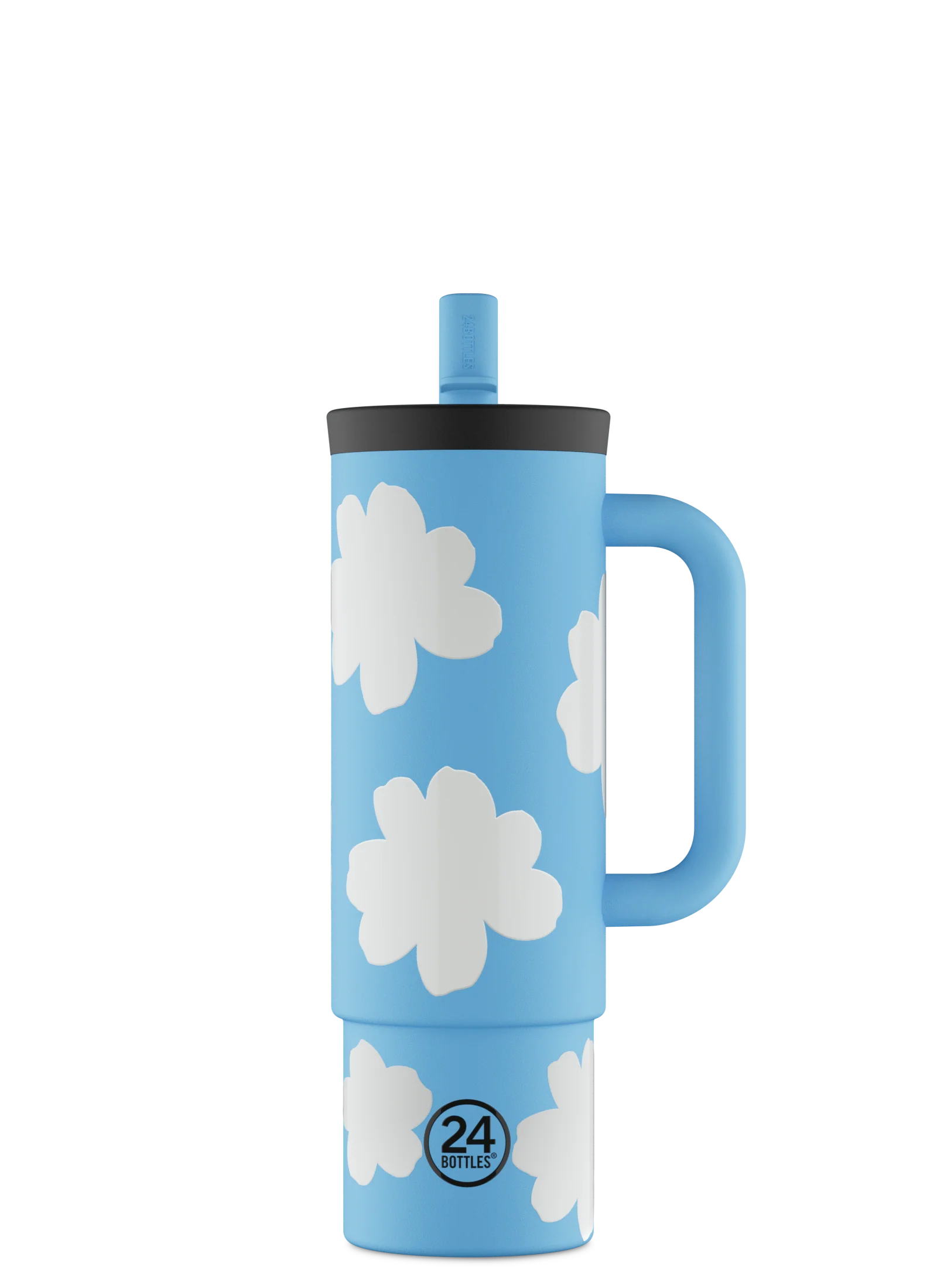 Gourde avec paille réutilisable 24Bottles Straw Cup Daydreaming 800ml