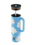 Gourde avec paille réutilisable 24Bottles Straw Cup Daydreaming 800ml