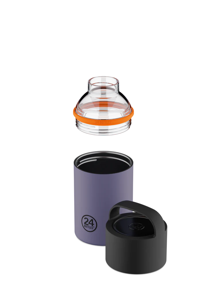 Bouteille réutilisable 24Bottles Spin Bottle Tropical Noir 480ml