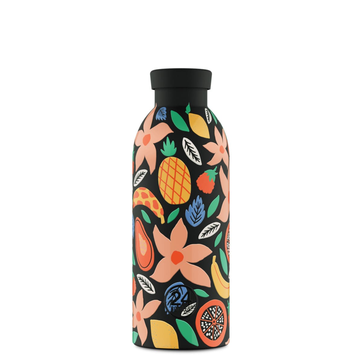 Bouteille réutilisable isotherme 24Bottles Clima Tropical Noir 500ml