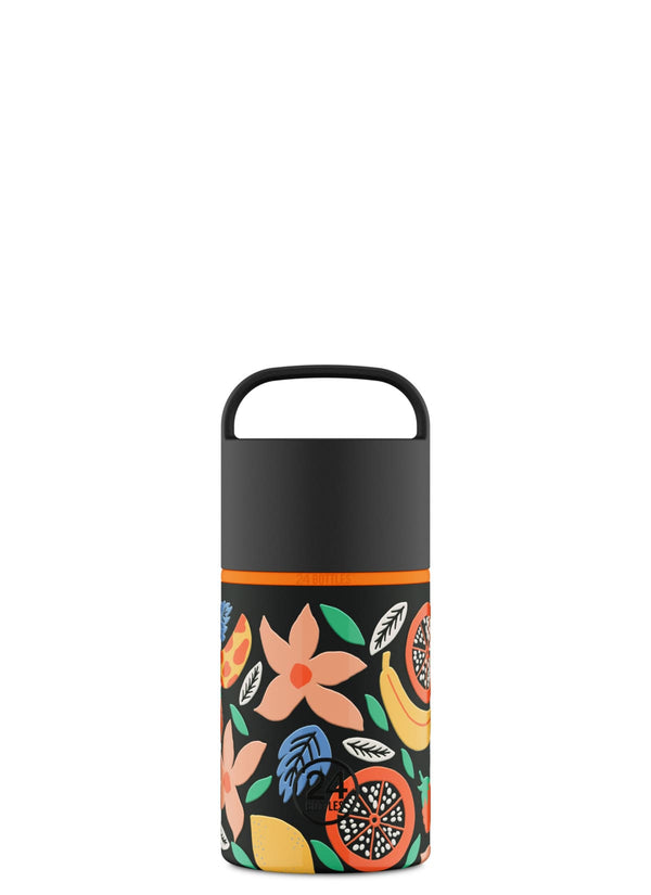 Bouteille réutilisable 24Bottles Spin Bottle Tropical Noir 480ml