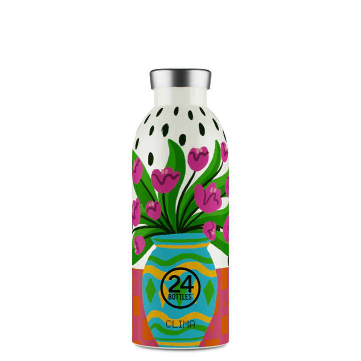 Bouteille réutilisable 24Bottles Clima Bottle Fiori Rossa 500ml