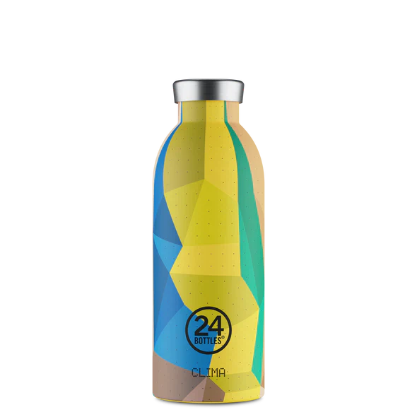Bouteille réutilisable isotherme 24Bottles Clima Yellow Vertigo 500ml - PRECIOVS