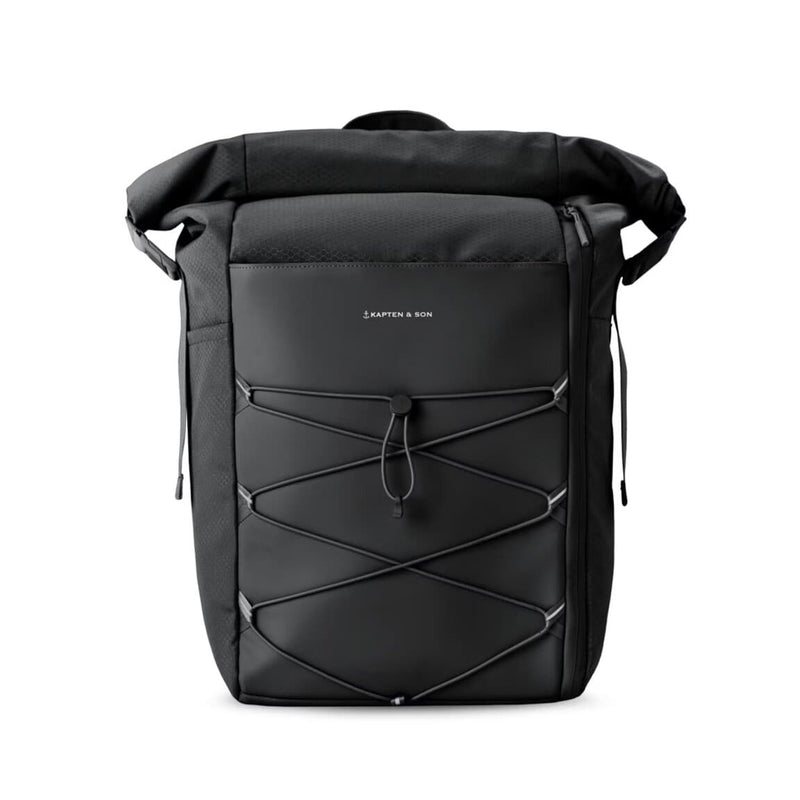 Sac à dos Rolltop Kapten & Son Yoho All Black - PRECIOVS