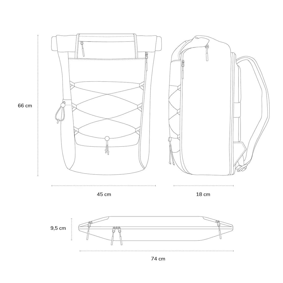 Sac à dos Rolltop Kapten & Son Banff Sandstone - PRECIOVS