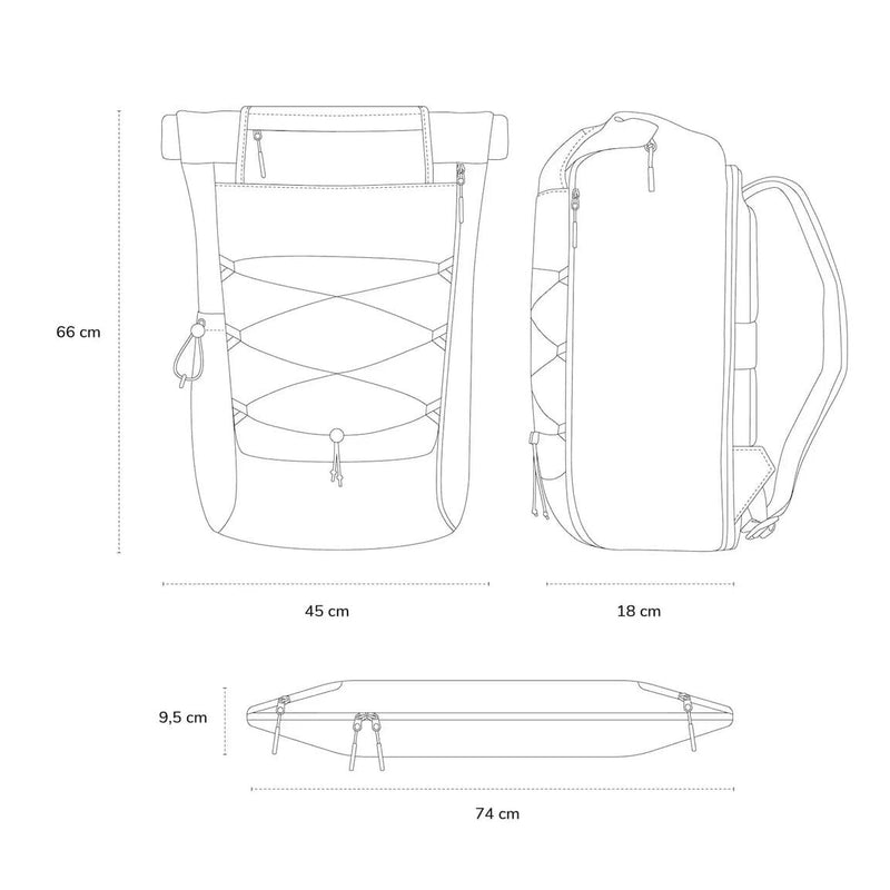 Sac à dos Rolltop Kapten & Son Banff Sandstone - PRECIOVS