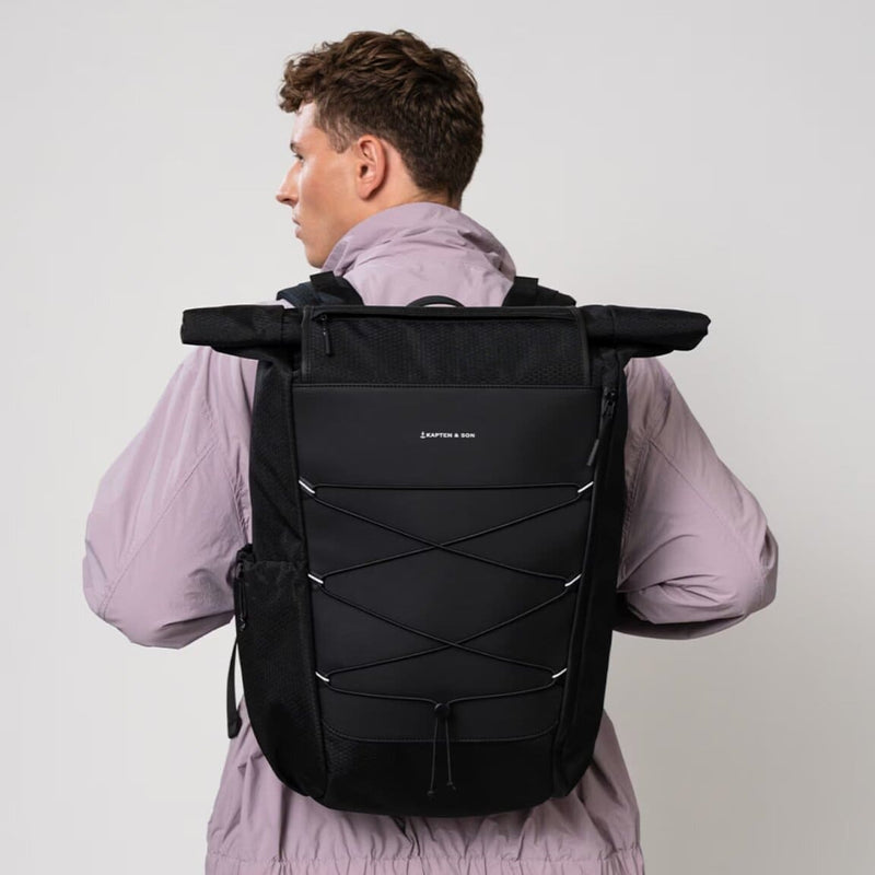 Sac à dos Rolltop Kapten & Son Banff All Black - PRECIOVS