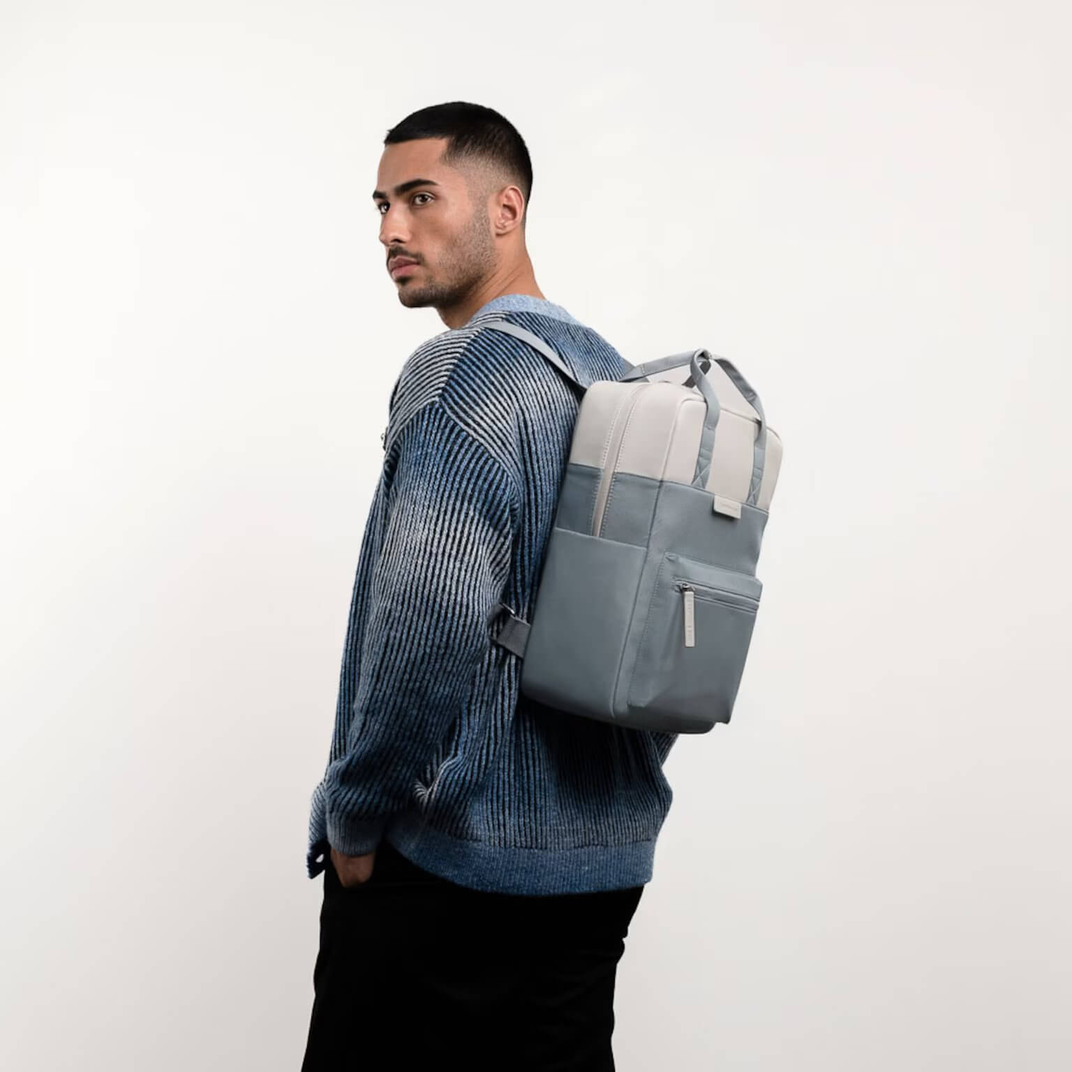 Sac à dos Kapten & Son Bergen Steel Blue Sprinkled - PRECIOVS