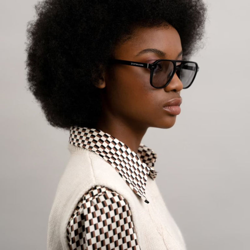 Lunettes de Soleil Kapten & Son Zurich Oversize All Black - PRECIOVS