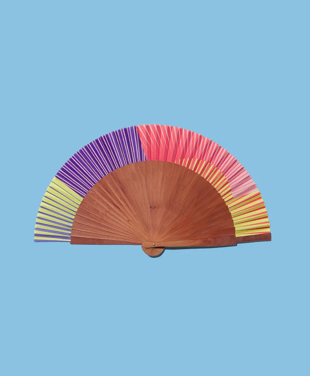 Éventail artisanal A Fan Of Sunglow - PRECIOVS