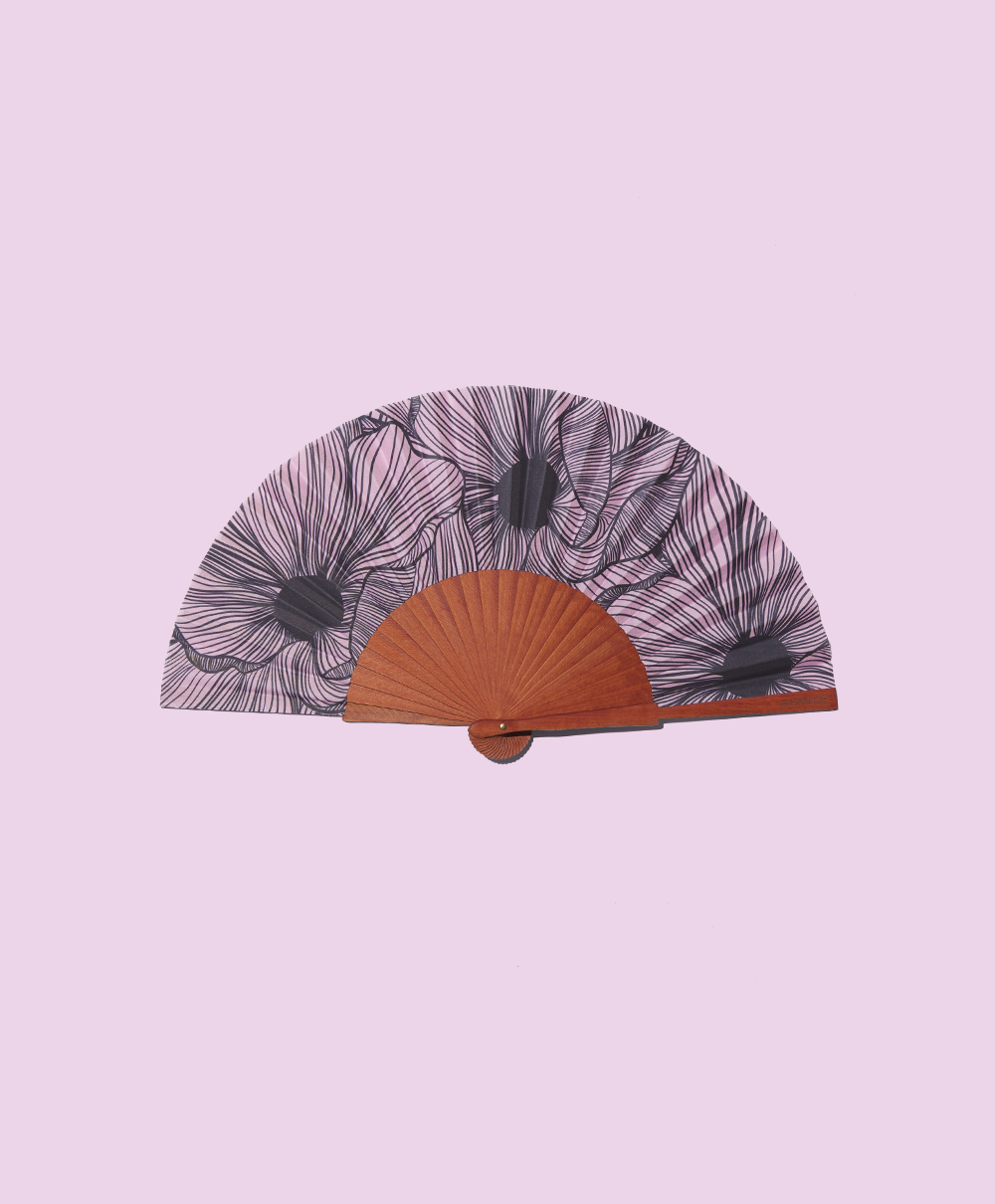 Éventail artisanal A Fan Of Chic Bloom - PRECIOVS