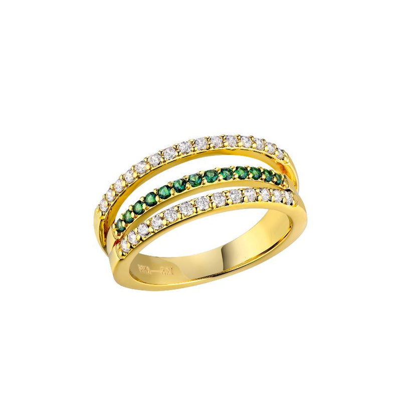 Bague MYA BAY GREEN TRINITY BA-396.G