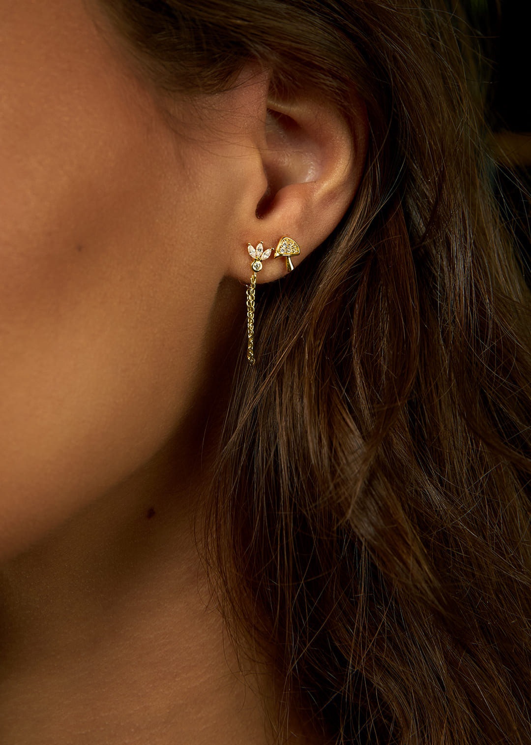 Boucles d'oreilles MYA BAY Magnolia Chain BO-229.G - PRECIOVS