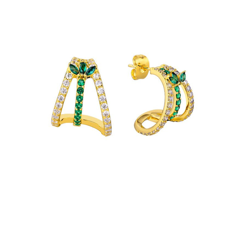 Boucles d'oreilles MYA BAY GREEN MALIA BO-346.G