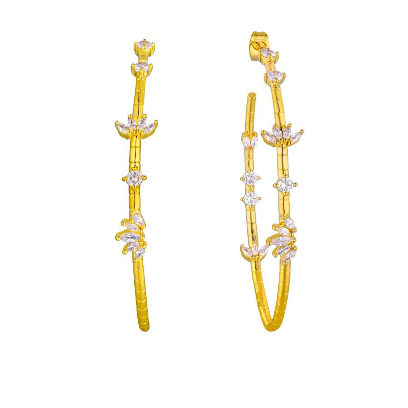 Boucles d'oreilles MYA BAY MAGNOLIA HOOPS BO-355.G