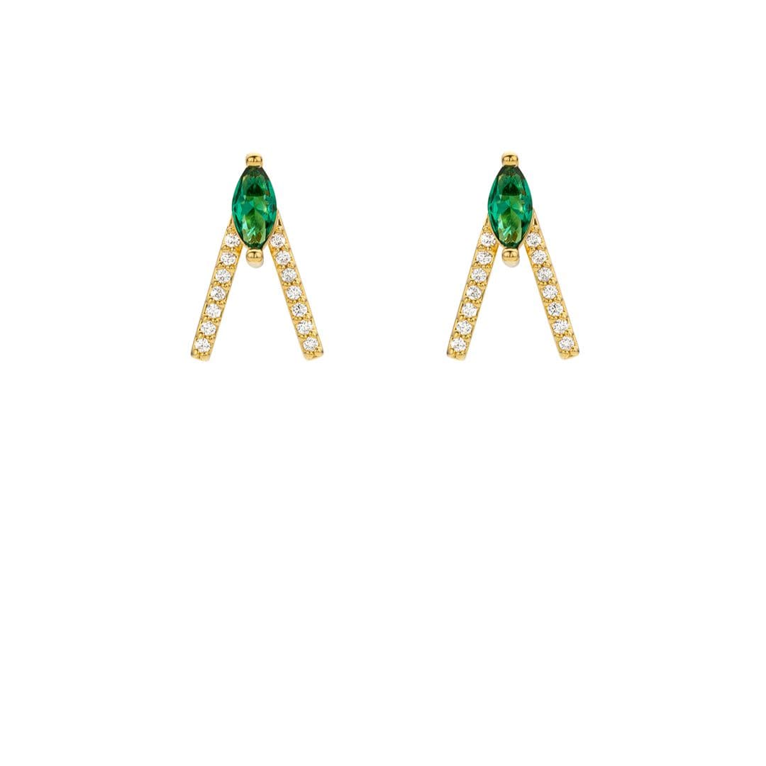 Boucles d'oreilles MYA BAY GREEN BIRD BO-368.G