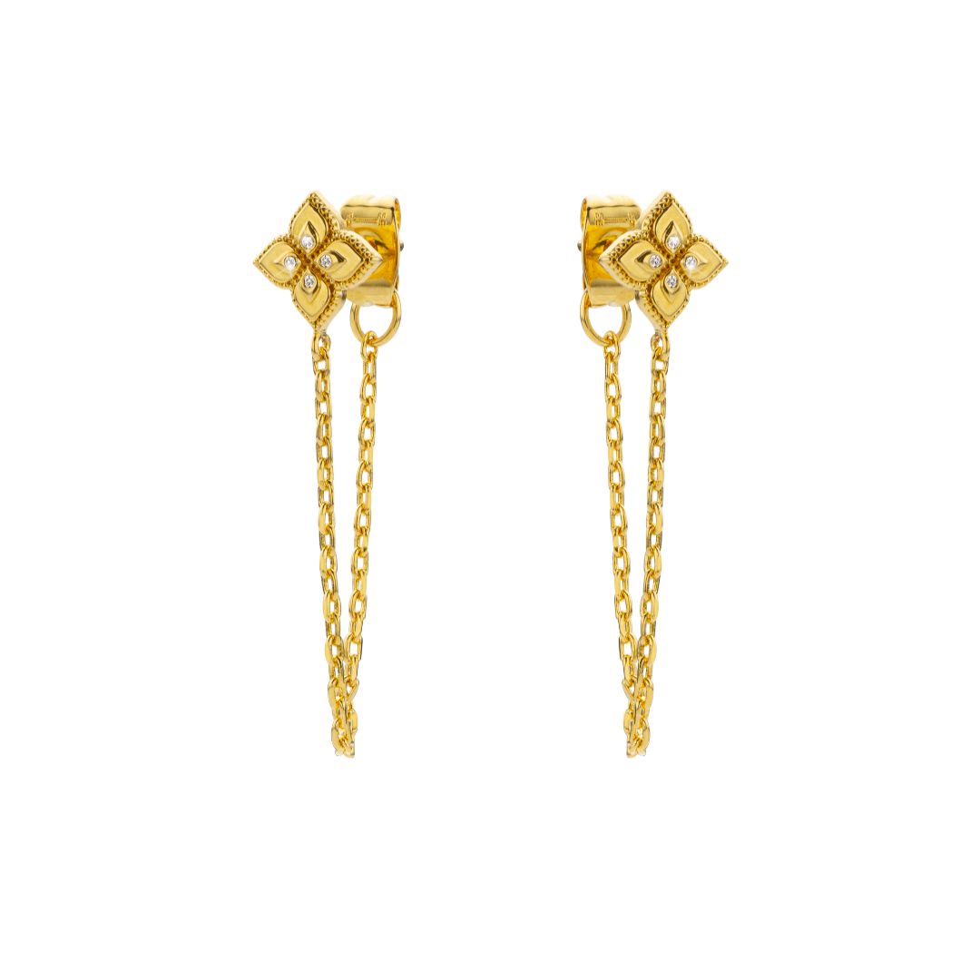 Boucles d'oreilles MYA BAY Lotus Chain BO-398.G - PRECIOVS