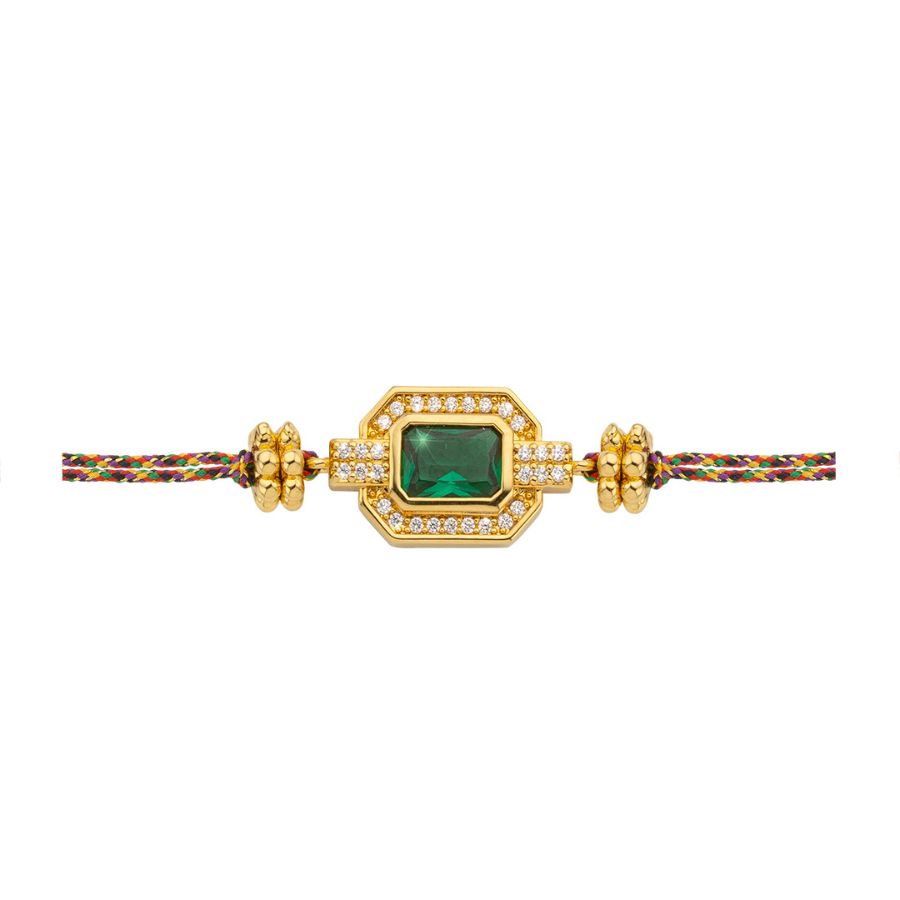 Bracelet MYA BAY Green Shiny Art Deco BR-362.G