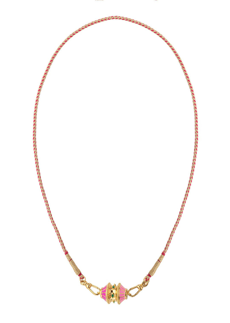 Collier MYA BAY Big Talisman Pink Fuchsia CO-273.G