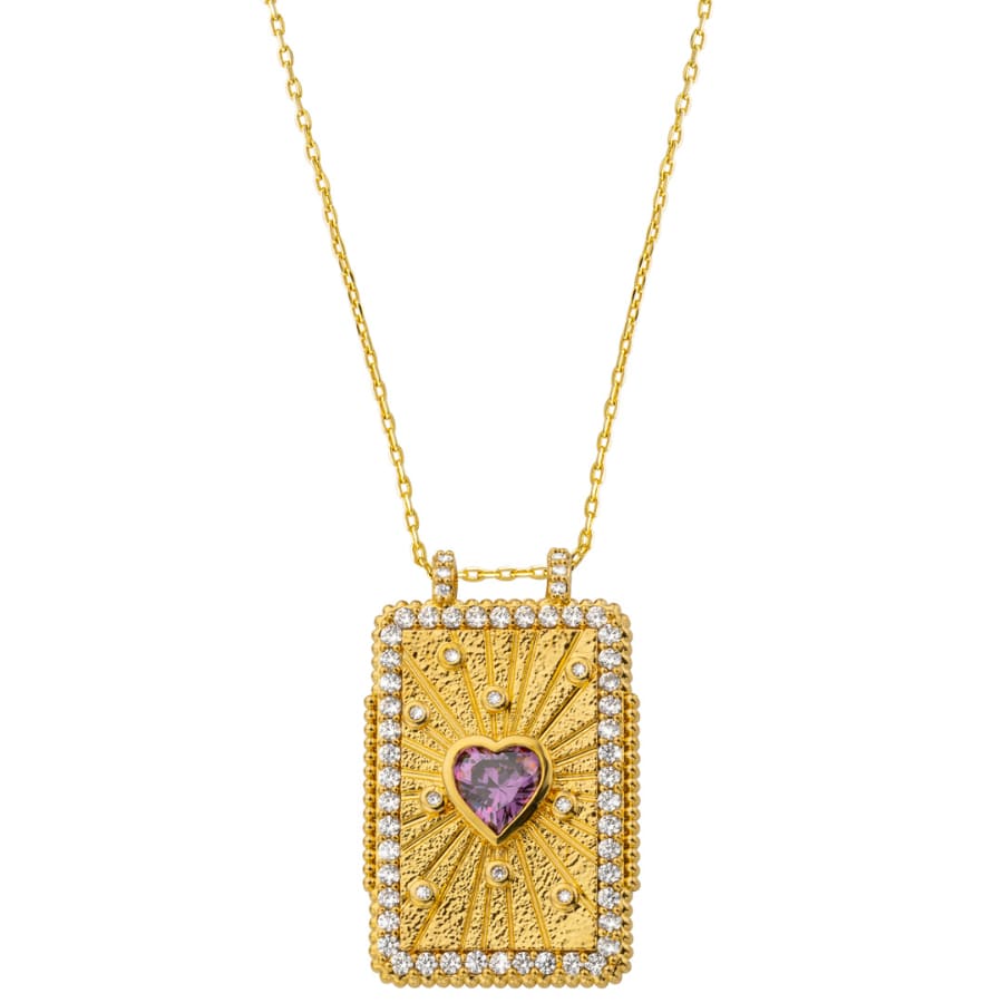 Collier MYA BAY Amethyst Heart Boheme CO-315.G