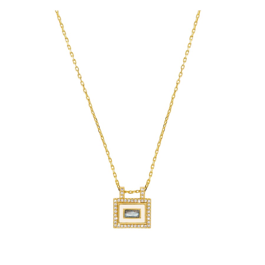 Collier MYA BAY Ivory Labradorite El Paso CO-333.G