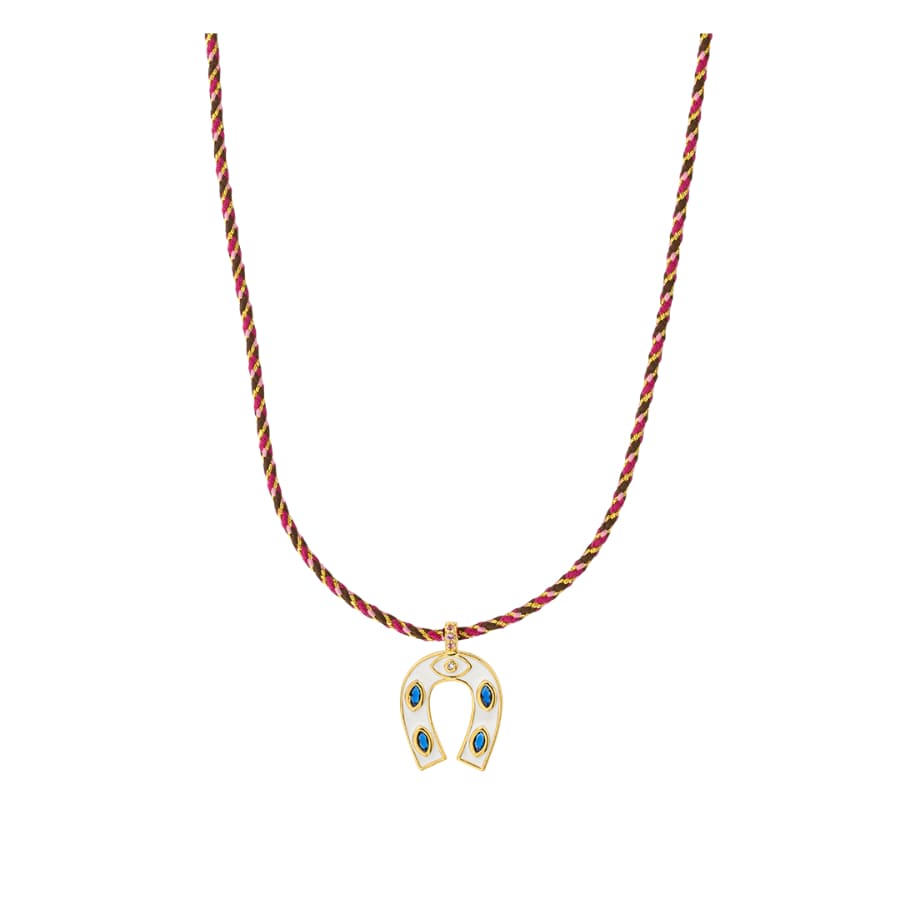Collier MYA BAY White Mini Horseshoe CO-374.G