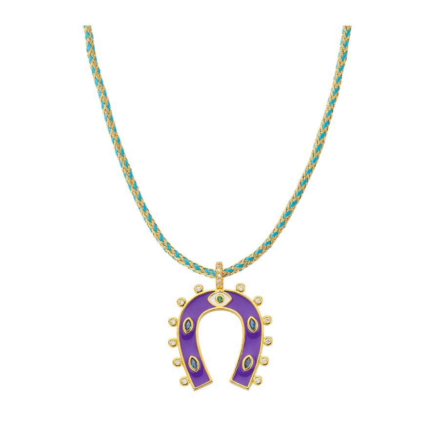 Collier MYA BAY Purple Horseshoe CO-376.G