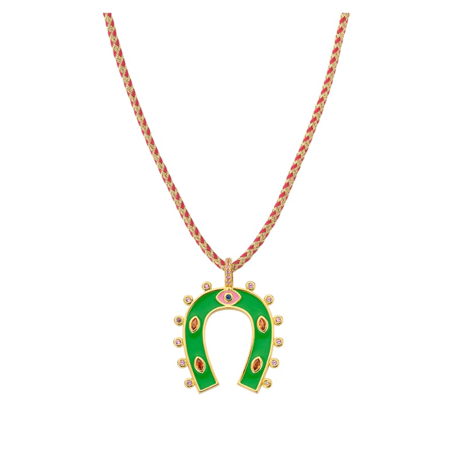 Collier MYA BAY Green Horseshoe CO-377.G