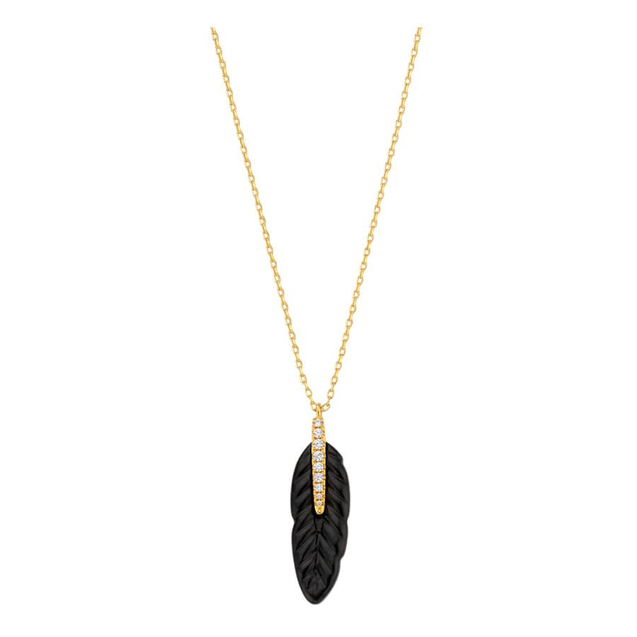 Collier MYA BAY Black Plume CO-382.G