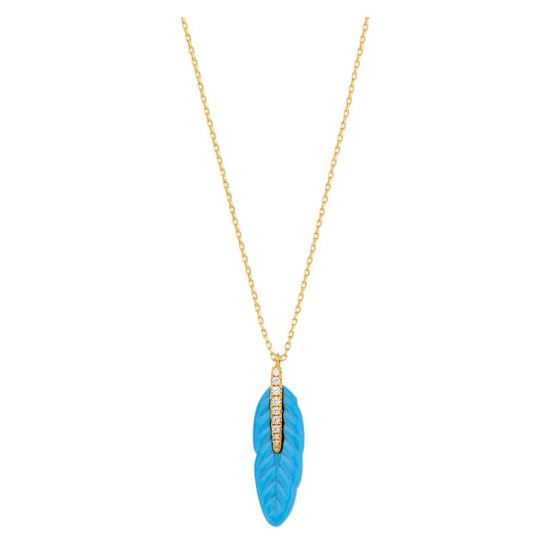 Collier MYA BAY Turquoise Plume CO-383.G