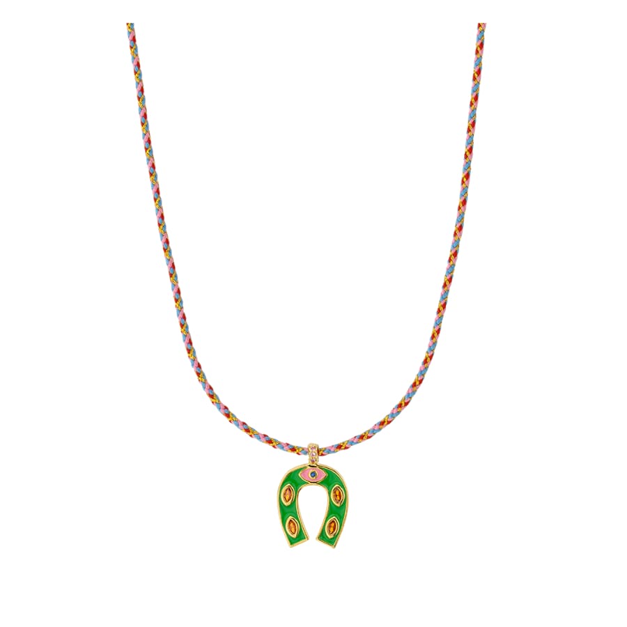 Collier MYA BAY Green Mini Horseshoe CO-388.G