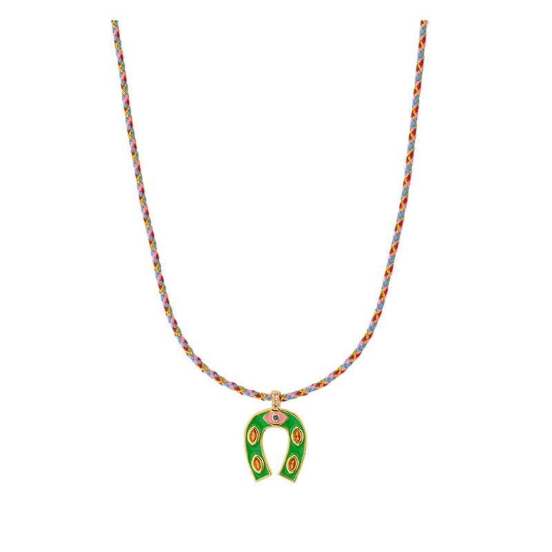 Collier MYA BAY Green Mini Horseshoe CO-388.G