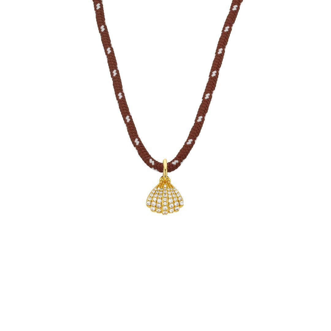 Collier MYA BAY Brown Shell CO-480.G - PRECIOVS