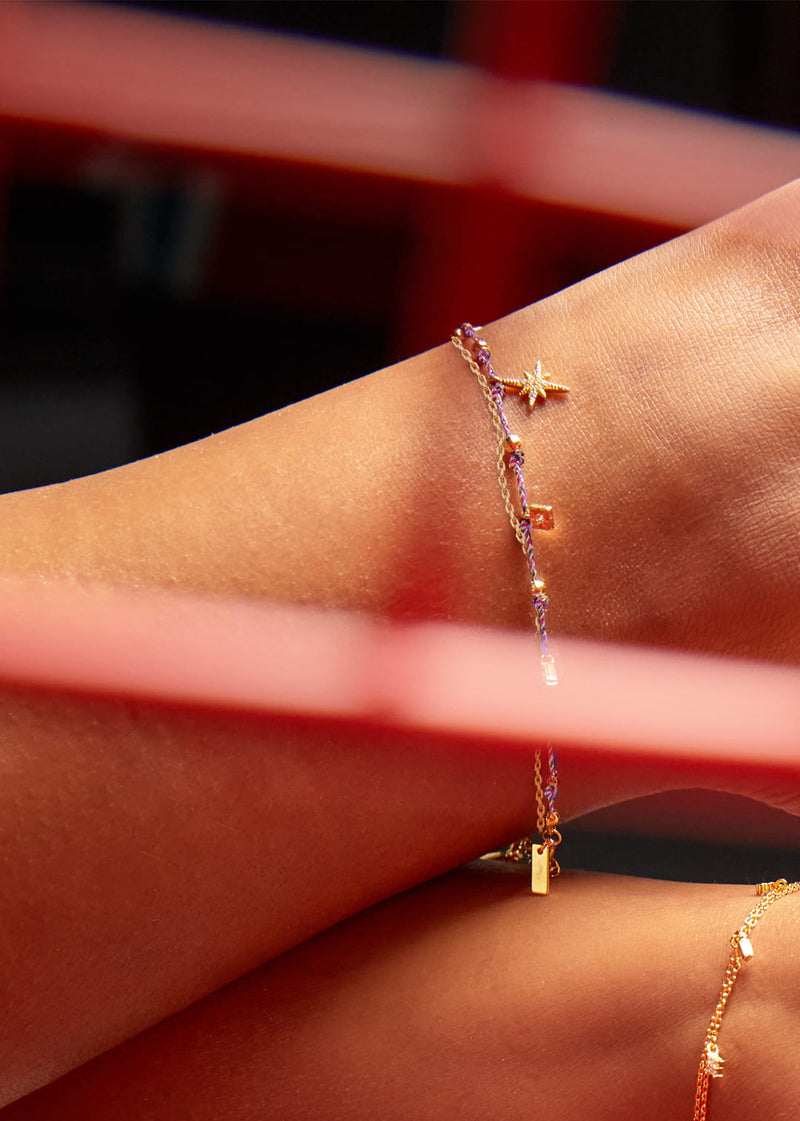 Bracelet de cheville MYA BAY Fuchsia Diwali Gipsy CV-03.G