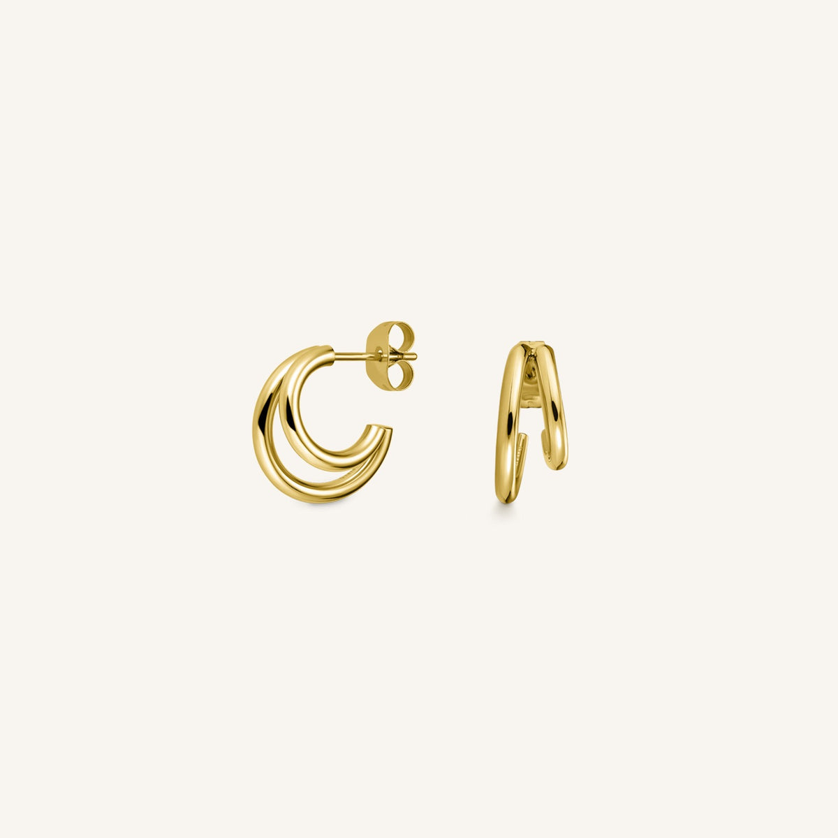 Boucles d'oreilles Rosefield Mini-Anneaux Double J227