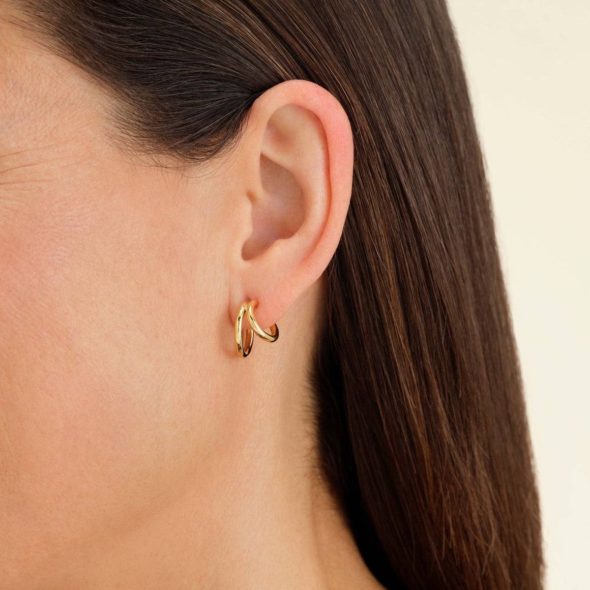 Boucles d'oreilles Rosefield Mini-Anneaux Double J227
