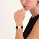 Montre Rosefield Heirloom Cadran Blanc Cuir Noir H06